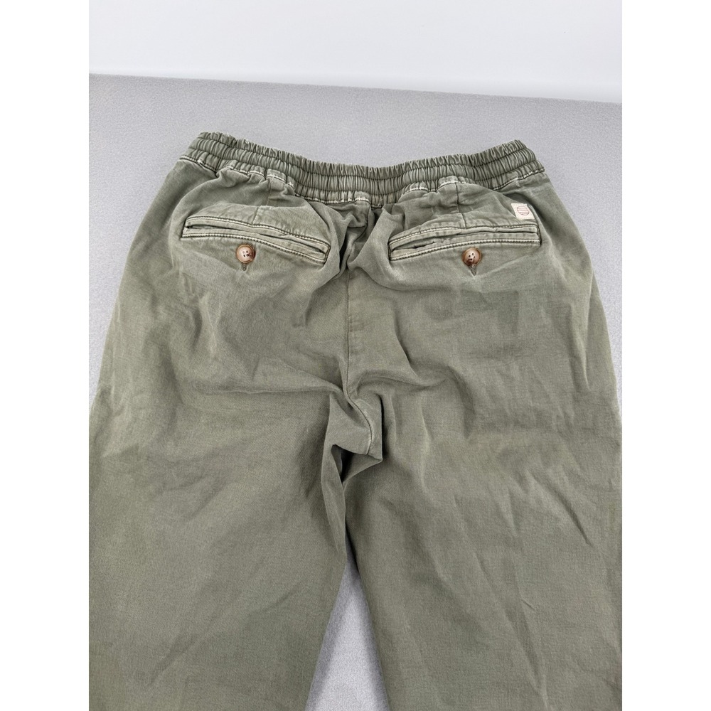 Marine Layer Mens Saturday Slim Fit Drawstring Pants Olive Green Medium Outdoors - Picture 9 of 13